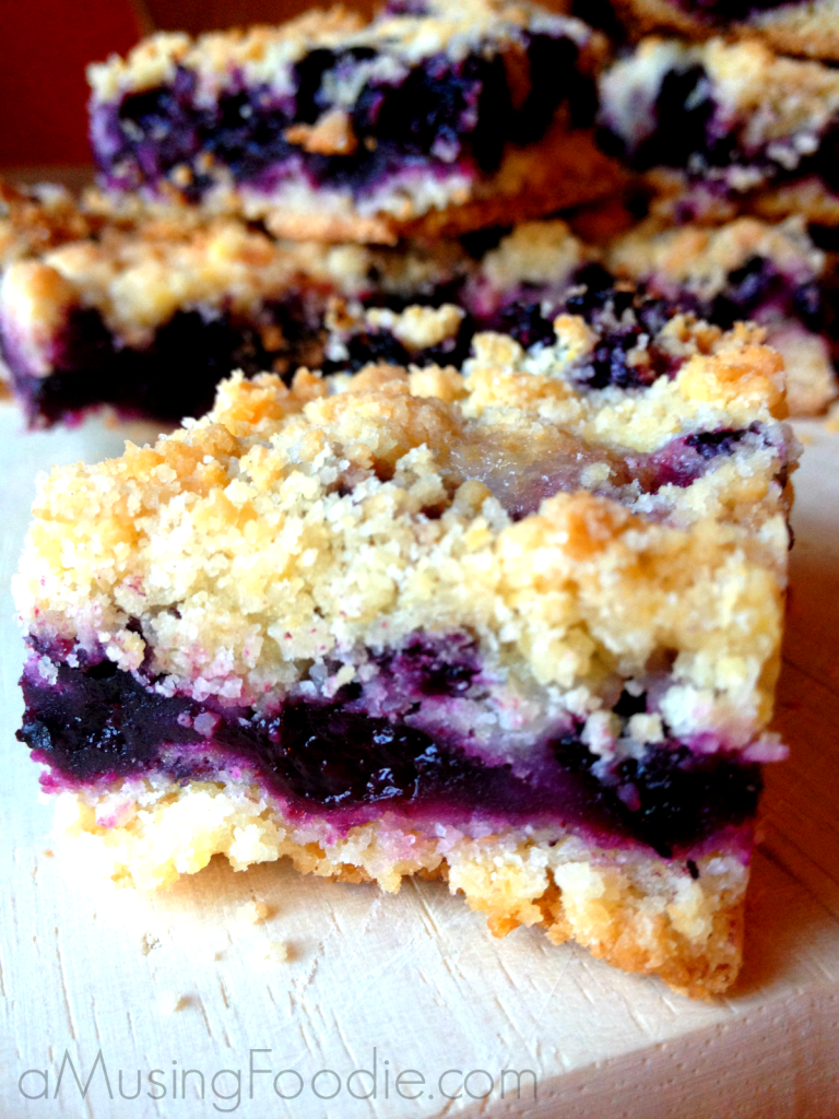Blueberry Crumble Bars. The