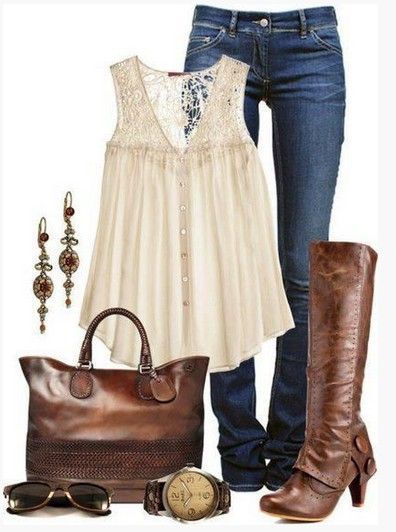 Brown Spring Outfit,pink la