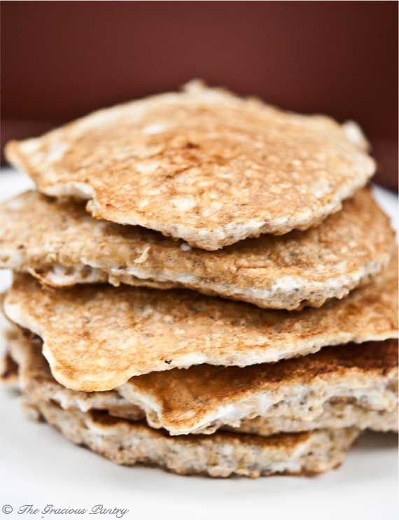 Clean Eating Protein Pancakes        3 egg whites      1/4 cup quick oats      1/8 teaspoon olive oil (from an oil