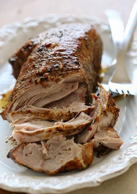 Crock Pot Balsamic Pork Roast. An easy slow cooker recipe made with lean pork in a tangy balsamic