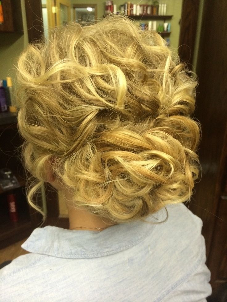 Curly Hair Updos for Brides