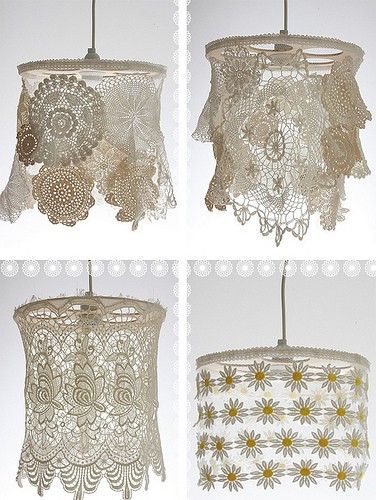 Dishfunctional Designs: Vintage Lace & Doilies: Upcycled and