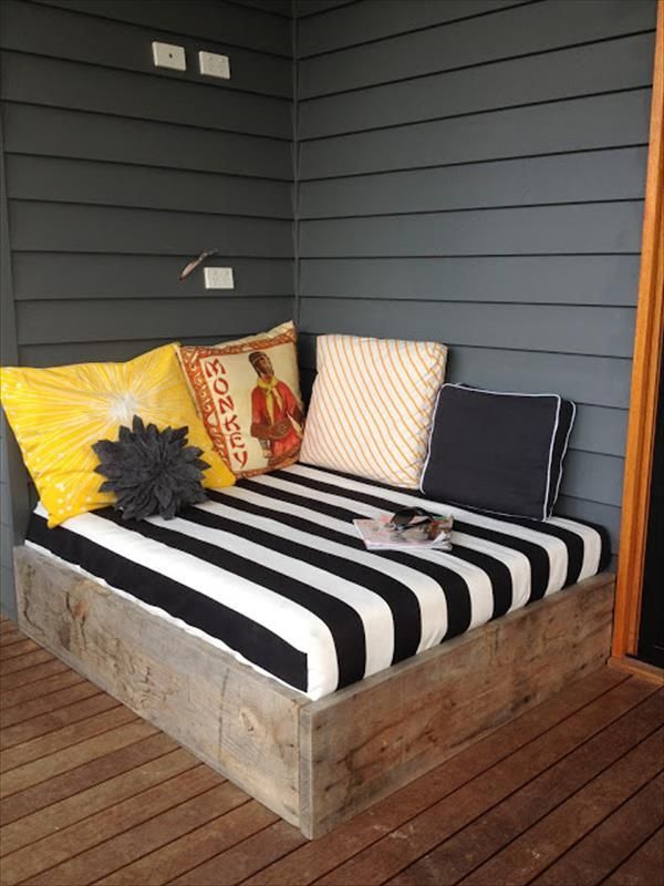 DIY Porch Bed – 10 DIY Backyard Ideas On a Budget for Summer |