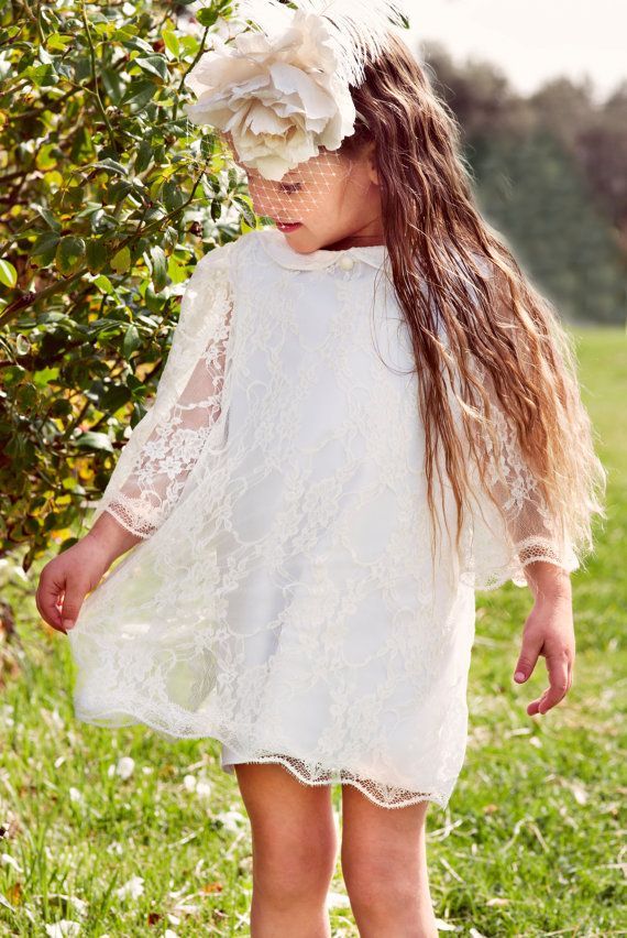 Flower Girl White Lace Dress for girls and toddlers by Bubale1, $69.95 This is absolutely