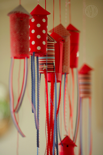 fourth of july crafts – one MORE use for empty toilet paper