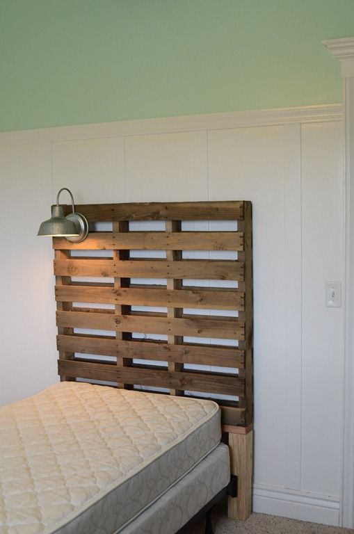 How to attach DIY headboard to frame