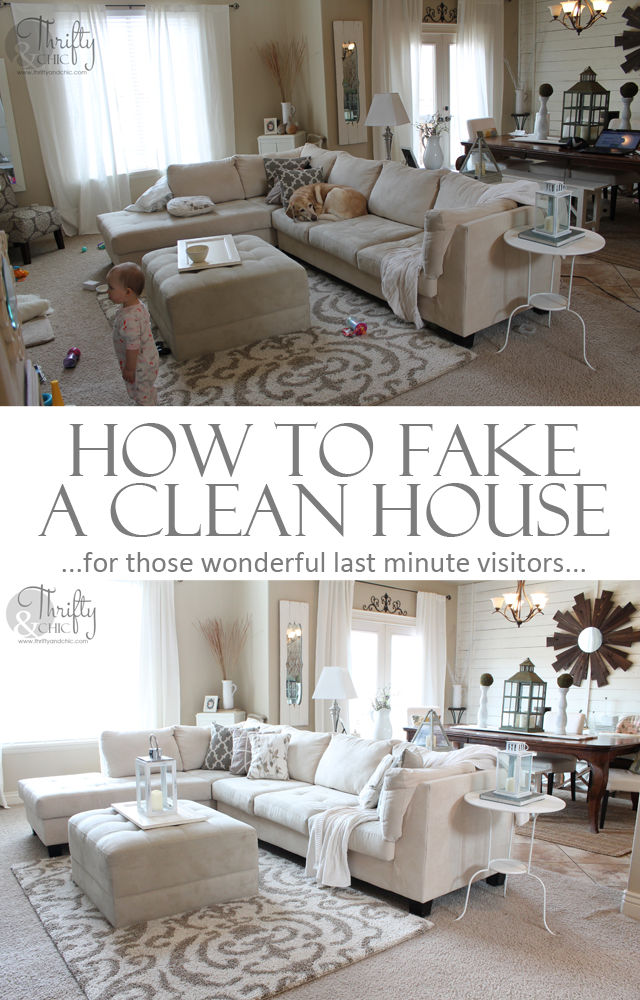 How to fake a clean house in 20 minutes. Over 25 tips, some that you probably wouldnt think