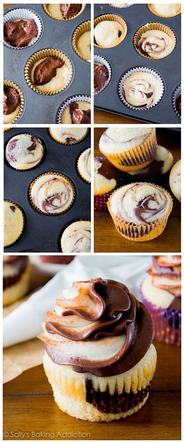 How to make Homemade Marble Cupcakes – get the recipe at