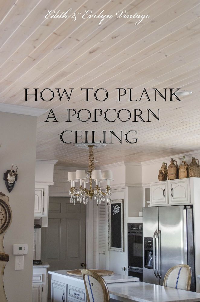 how to plank a popcorn ceiling, home decor, home improvement, home maintenance repairs, how to, wall