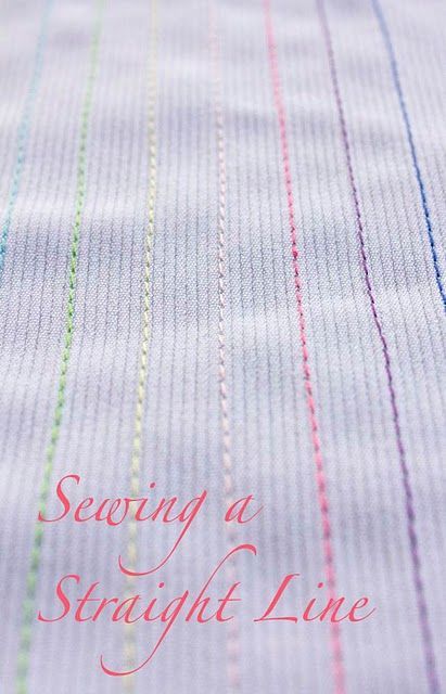 How to sew straight lines. its a lot harder than you think! Great tutorials for self taught peeps like