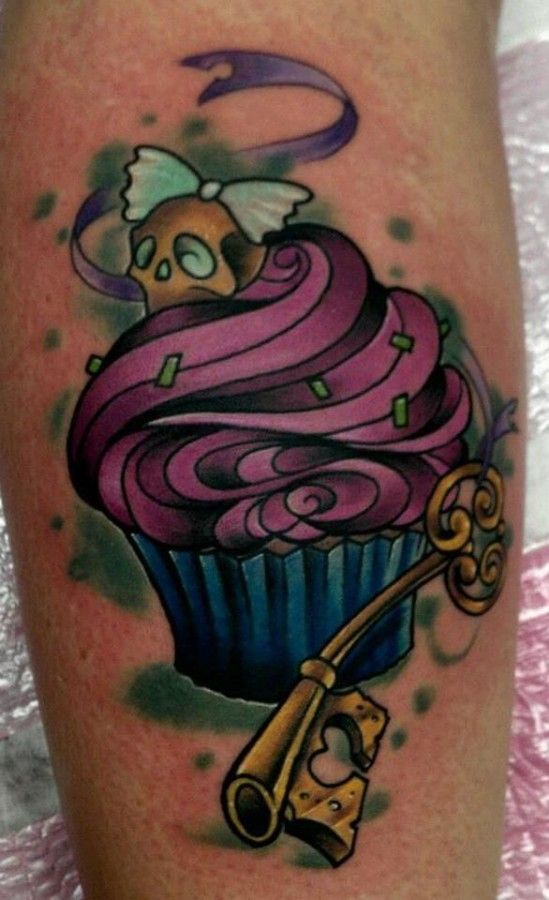I dont get the cupcake tattoo fad but this one is