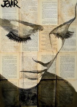 I like this watercolor over print Saatchi Online Artist Loui Jover; Drawing, “birds”
