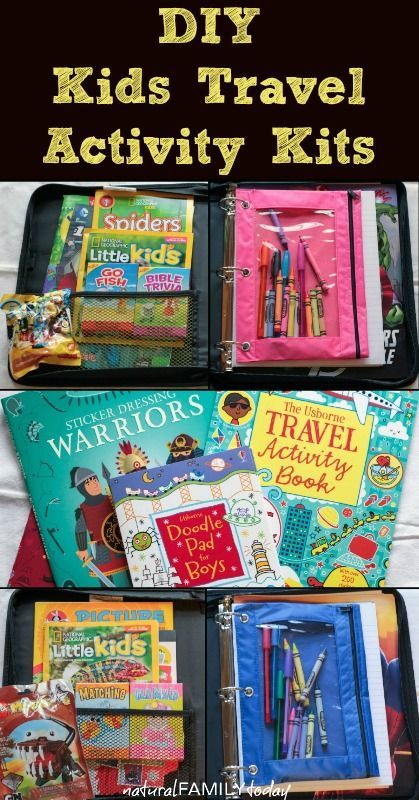 Keep the kids busy on long car rides and road trips with these DIY Kids Travel Activity Kits. They will thank you for