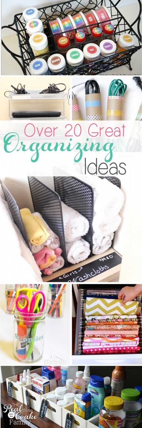 Love all these great ideas to organize my house and my life. Cant wait to try some of these and feel more