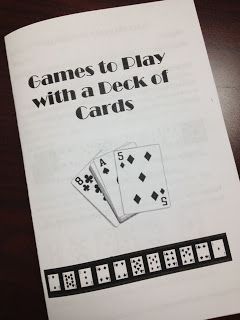 Math Coachs Corner: give with deck of cards as year end gift, keep kids practicing math over the