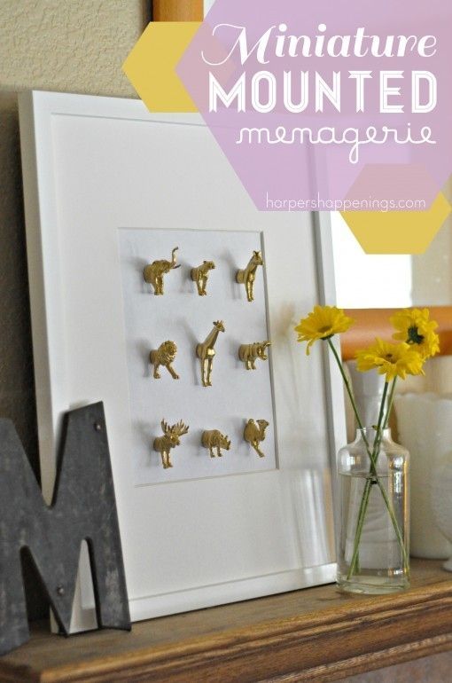 Miniature Mounted Menagerie | 18 Miniature Craft Projects That Will Melt