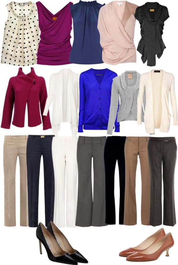 Minimalist Wardrobe Pruning: A Look at It by Season. Some great pieces! This is a great strategy: The pants are shoes are simple and very basic with the tops being the primary focal points. Add a few