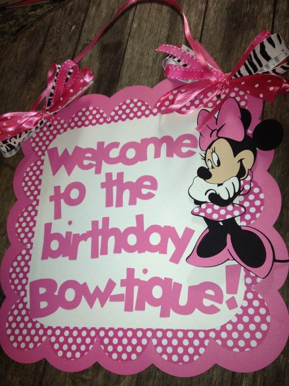 Minnie Mouse birthday door
