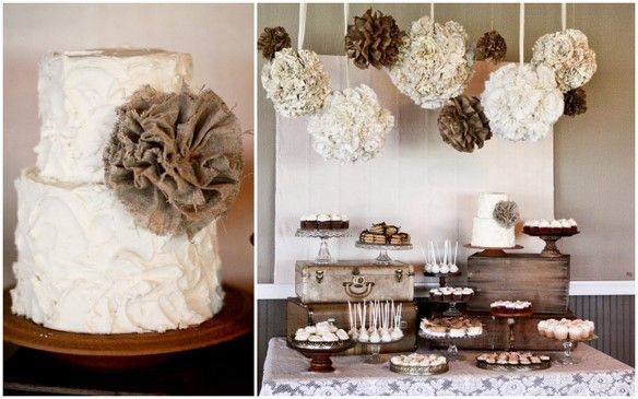 Neutral colors a baby shower or wedding