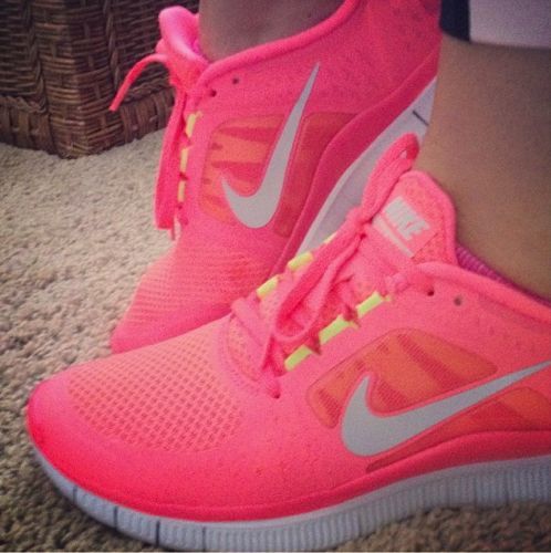 Nike Pink Neon Sneakers. I