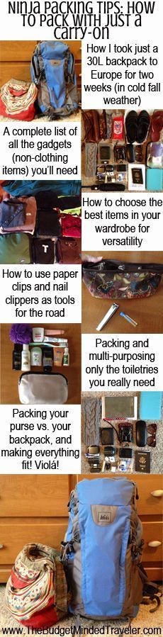 Ninja Packing Tips: Packing