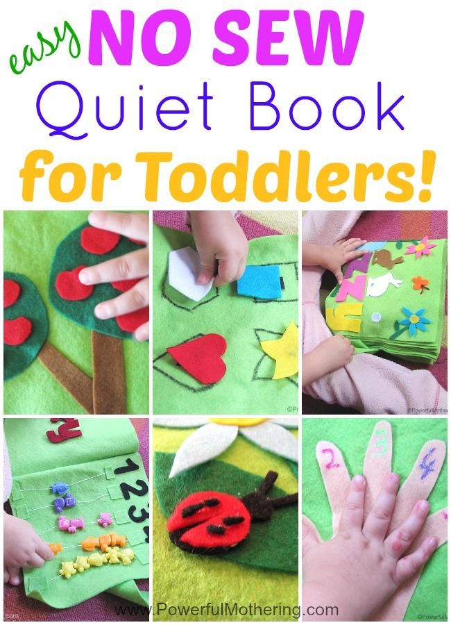 No sew quiet book:  How to
