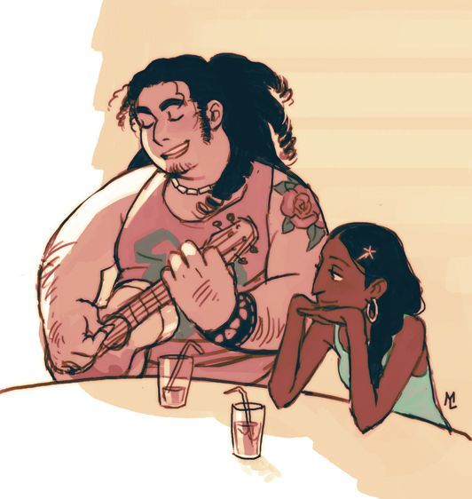 Older Steven and Connie- no