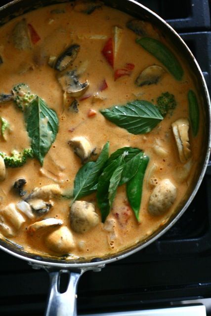 Pa Nang -curry with coconut milk chicken. “Literally, the best curry Ive ever