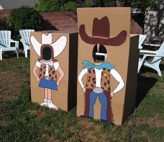 Photo props at a Cowgirl Pa