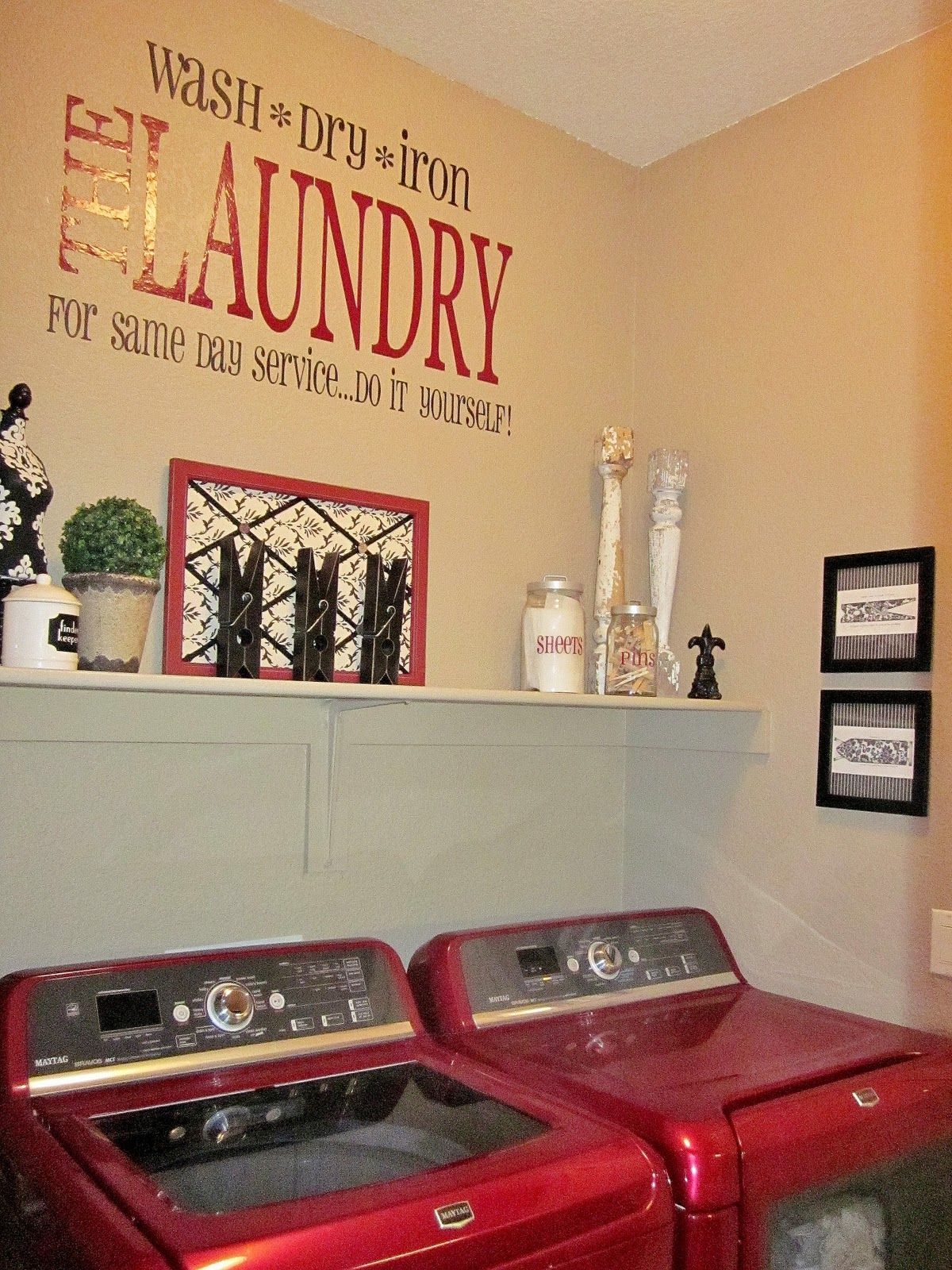 pictures of laundry rooms | Laundry Room Decorations (on NO budget)…i WANT