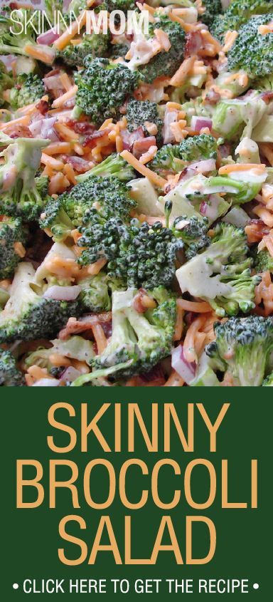 Skinny broccoli salad – ITS GOOD! Didnt add the olives though. Made me feel healthy eating it!