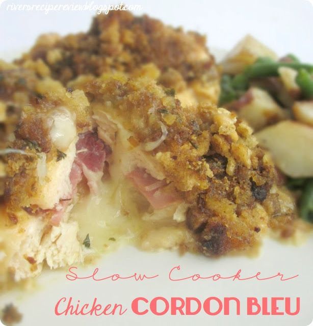 Slow Cooker Chicken Cordon Bleu I love chicken cordon bleu and its one of my go to easy recipes, but I cant WAIT to try it in the