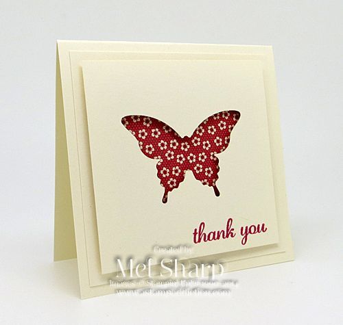 Stampin Up!, stampin up, SU, su, express yourself, 3×3 card, butterfly