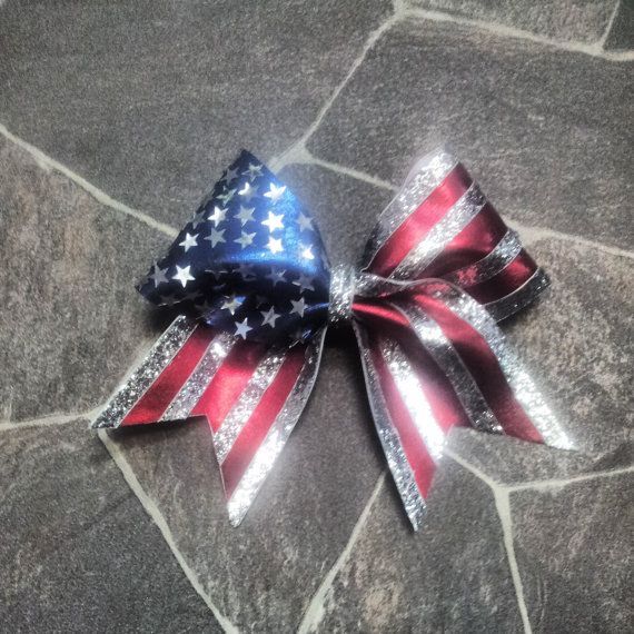 Stars and Stripes Cheer Bow