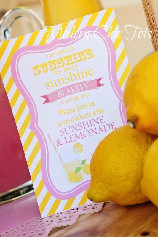Sunshine & Lemonade Party p