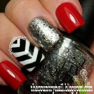 The Country Nail: Red Black ve got a fabulous Xmas