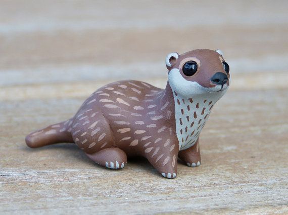 Tiny river otter - Handmade