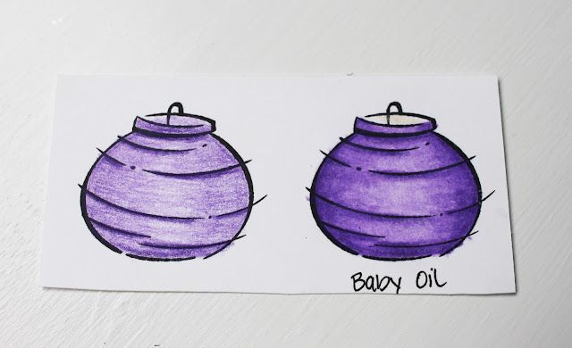 Tip: Blending Colored Pencils with Baby Oil  @ Neat and