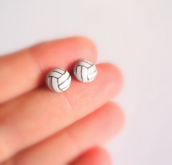 Volleyball Stud Earrings by