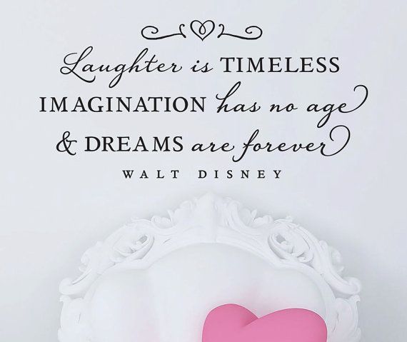 Walt Disney – Wall Vinyl Quote – “Laughter is