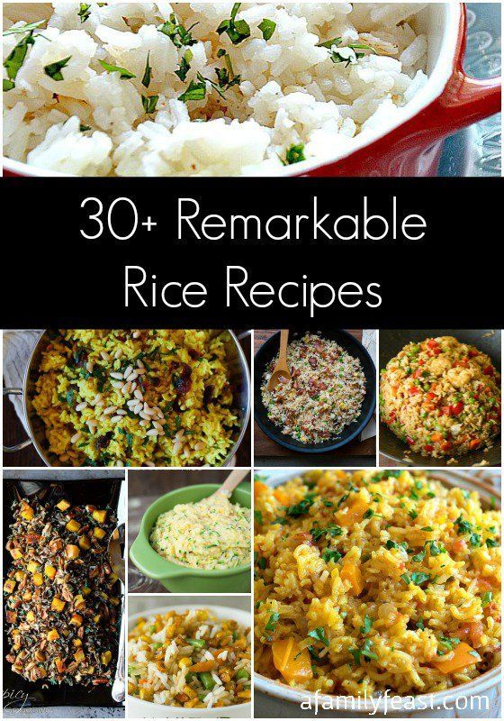 30+ Remarkable Rice Recipes – A great collection of rice recipes with inspiration from around the