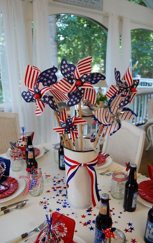 4th of July Table Centerpie