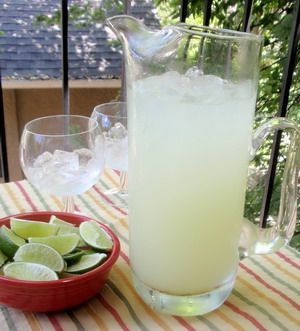 A cold pitcher of margarita