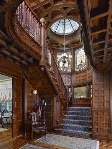 An authentically restored elegant Queen Anne Victorian mansion located in Plainfield New Jerseys Van Wyck Brooks Historic District and listed in the National Register of Historic