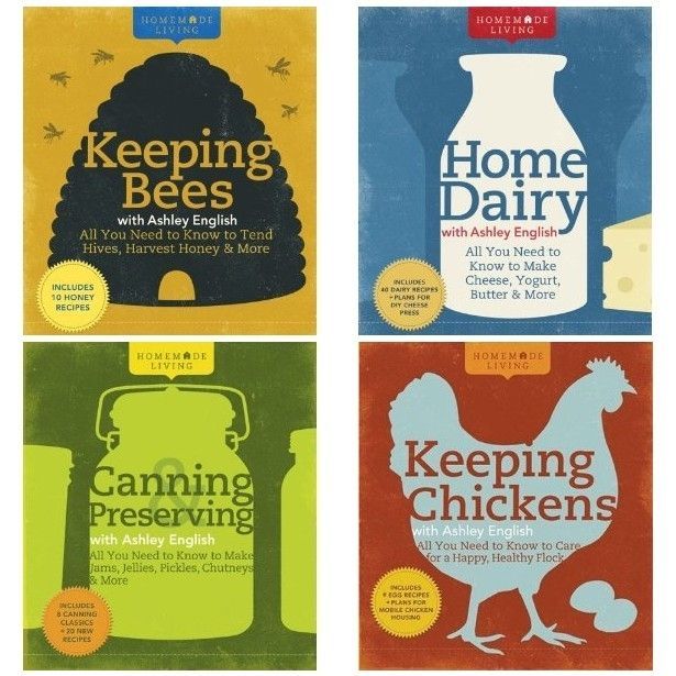 Another book series I’d like to collect: Homemade Living. I now have Canning and Preserving and Keeping Chickens. They’re