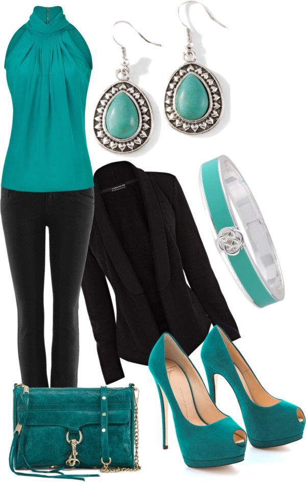 “Aquamarine/Turquoise” by stay-at-home-mom on Polyvore