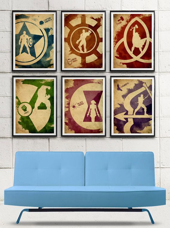 Avengers Minimalist Movie Poster Set / Captain America, Iron Man, Thor, Hulk, Black Widow, Hawkeye on Etsy,