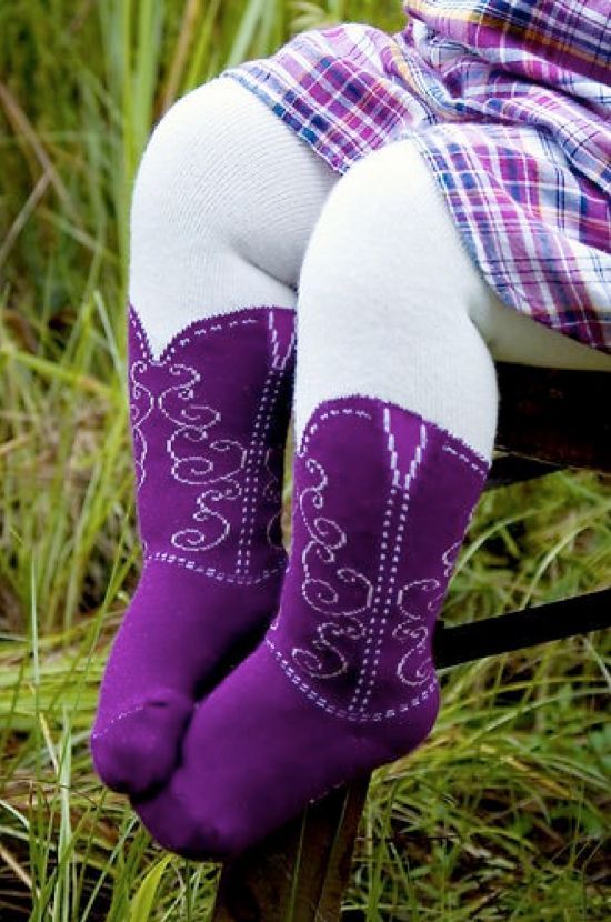 Baby Cowgirl Boot Tights…hopefully they wont ever make this in a big kids version…thats all we need… hs girls wearing these to school!  Lol @