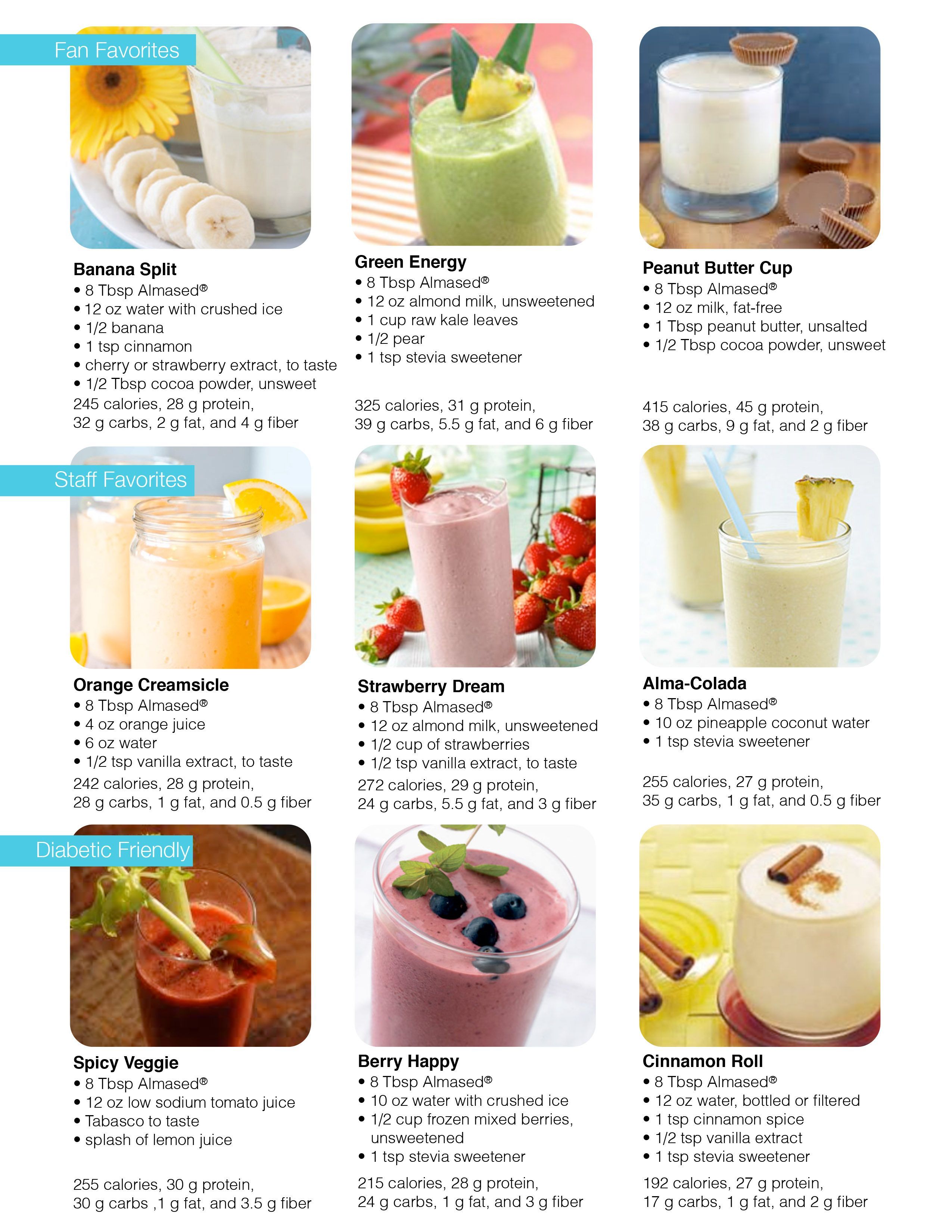 Check out a few of our Almased shake ideas. What are some of yours?