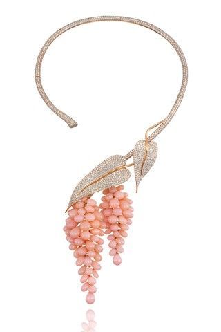 Chopard – This necklace would look better without the bunches of fruit and paired with a lovely ultra-feminine blush or coral chiffon